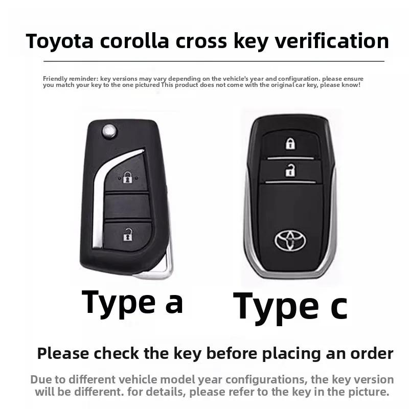 zfjpu3 Car Key Case Cover for Toyota Hilux Corolla Avensis Prado Fortuner RAV4 CHR 2 3 4 Buttons TPU Shell Accessories