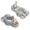 2pcs Battery Terminal Clamps Quick Release Connectors Anti Corrosion Universal Accessory for Car