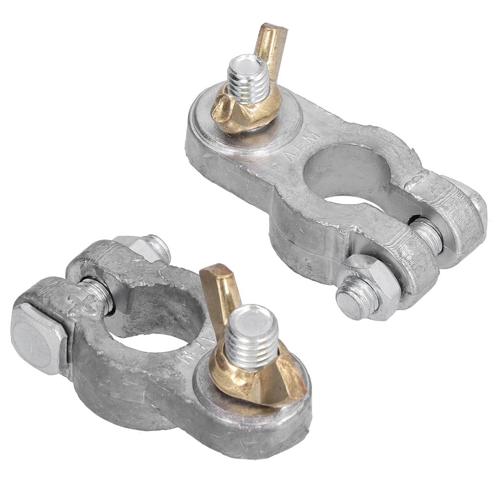 2pcs Battery Terminal Clamps Quick Release Connectors Anti Corrosion Universal Accessory for Car