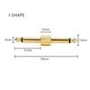 DanYun Effector Connecting Plug Crank Set of 4 6.35mm Patch Cables, Pure Copper, High Transmission Efficiency, for Guitar, Effects Pedal, Shielded