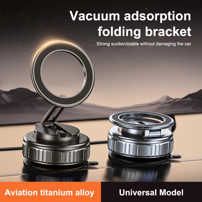 Vacuum Adsorption Magnetic Car Phone Mount Electric Auto-Lock Holder For Driving