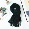 Double-sided Two-color Scarf for Women Autumn and Winter High End New Wool Scarf Shawl Imitation Cashmere Scarf