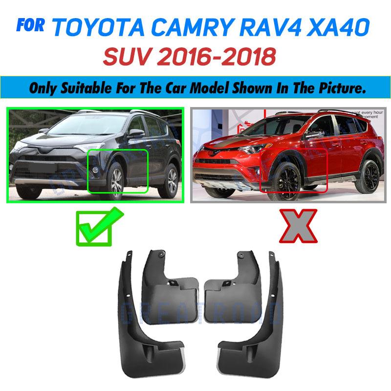 Set Molded Car Mud Flaps For Facelifted Toyota RAV4 2016 2017 2018 Mudflaps Splash Guards Mud Flap Mudguards Fender Accessories