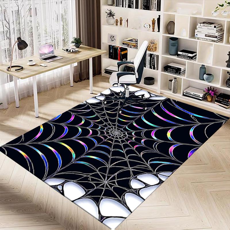 1PC spiderweb pattern Extra Large Non Slip Floor carpet, Office, family, Studio   Large Area Rug Indoor Rugs, Bold Statement Piece