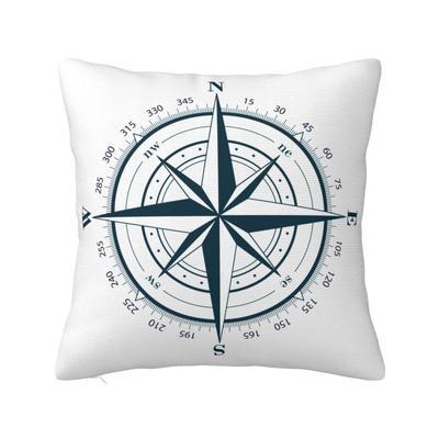 Nautical Compass Cushion Covers Anchor Boat Soft Modern Pillow Cases Home Decoration