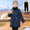 Plus-Size Mid-Length Winter Down Jacket for Elderly Women