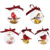 Nature's Birds Ball Ornament 3D Animal Clear Plastic Ball Decoration Christmas Tree Memorial Gift for Bird Lovers