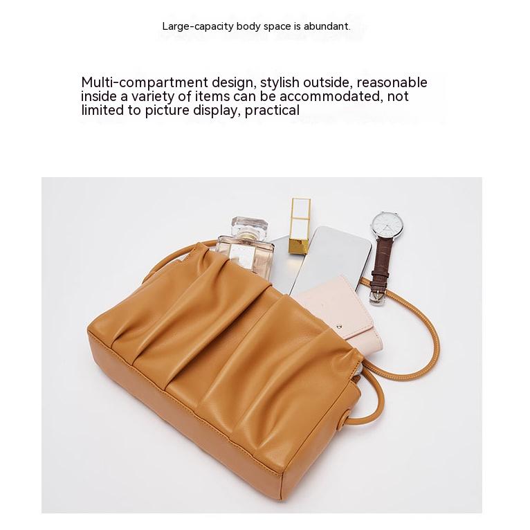 Cloud Bag Genuine Leather Women's Bag Fashion Shoulder Messenger Bag