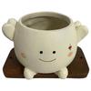 Swing Face Planter Pot Outdoor Plants Succulent Pot Smiling Hanging Planter Pot Cute Smile Face for String of Pearls Succulents