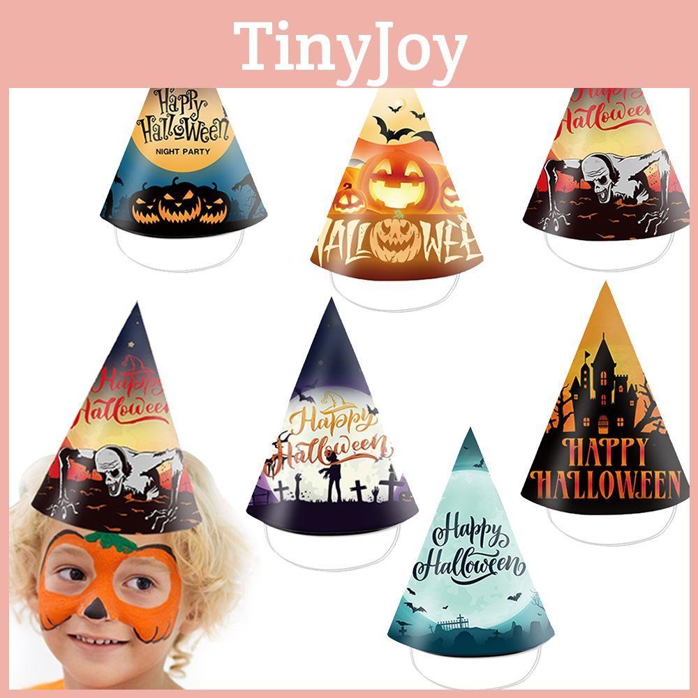 Paper Halloween Event Triangular Hats Set Photo Props And Party Decor Costume