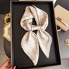 70Cm Red Dot Printed Scarf Women's Spring and Summer Polyester Fiber Scarf Fashion Versatile Clothes Bag Accessories Scarfs