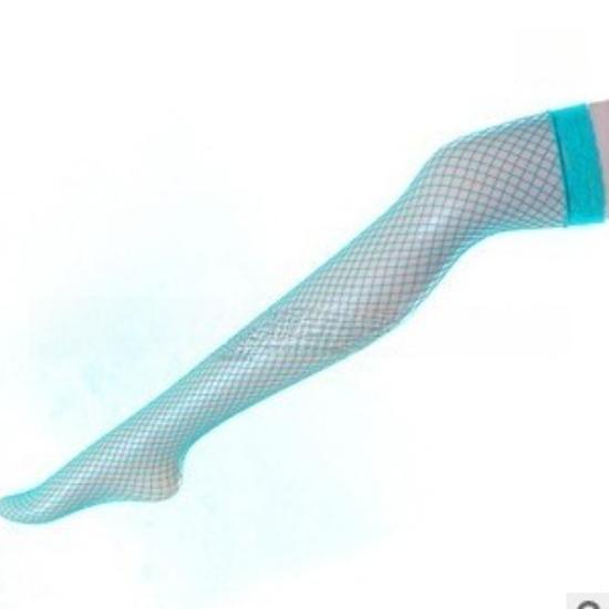 Red Over Knee Sexy Hollow Mesh Fishnet Transparent Thigh High Stocking Cute  Gothic Tights Lingerie Long Socks