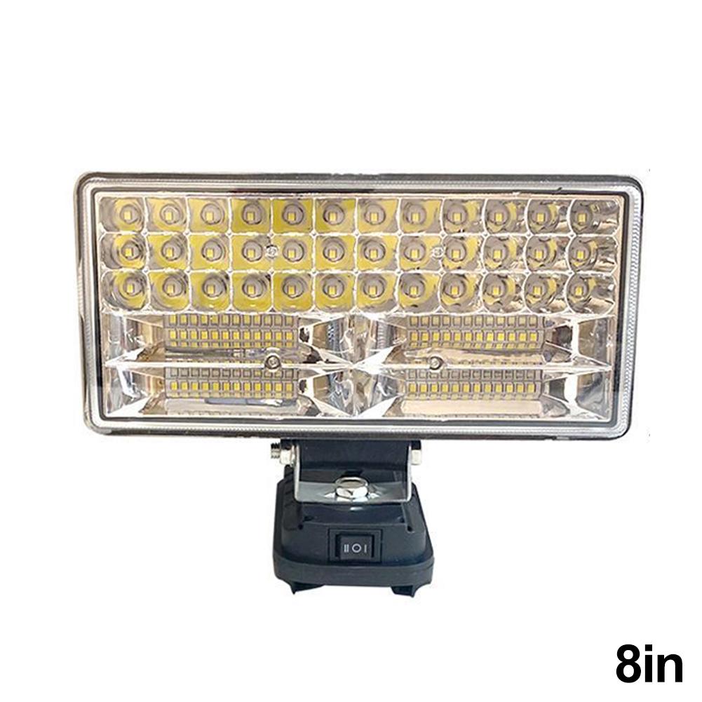 48V Cordless LED Work Light Spotlight for Makita 18V Li-ion Battery BL1430 BL1830 Outdoor Flashlight Emergency Light Dual USB