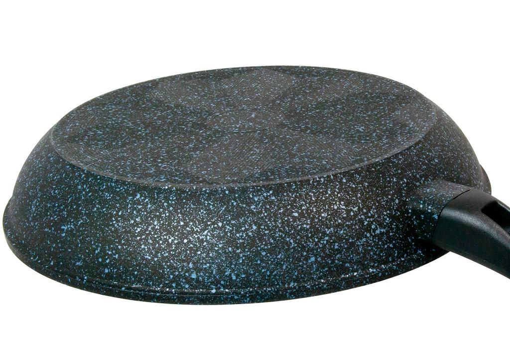 Tafuco Brat-Gasherd Ultra Diamond Marmorpfanne, 28cm, Nur, Leichtgewicht, Guss, Schwarz, F-7153