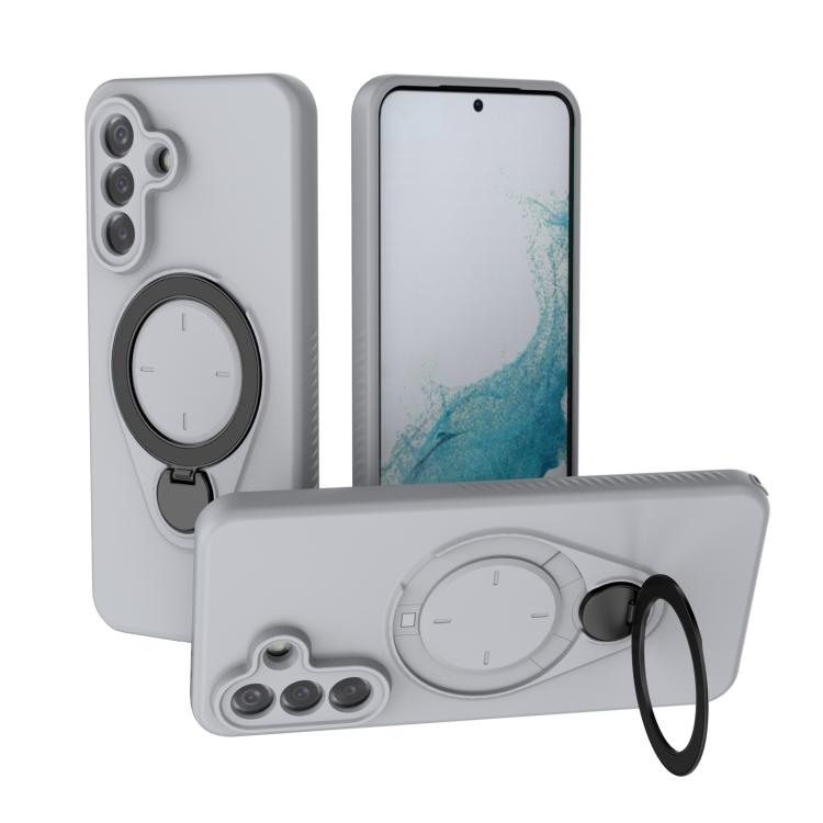 Ring Shield MagSafe TPU Phone Case With 360° Rotating Ring Holder Anti‑Fingerprint For Samsung Galaxy A17 5G