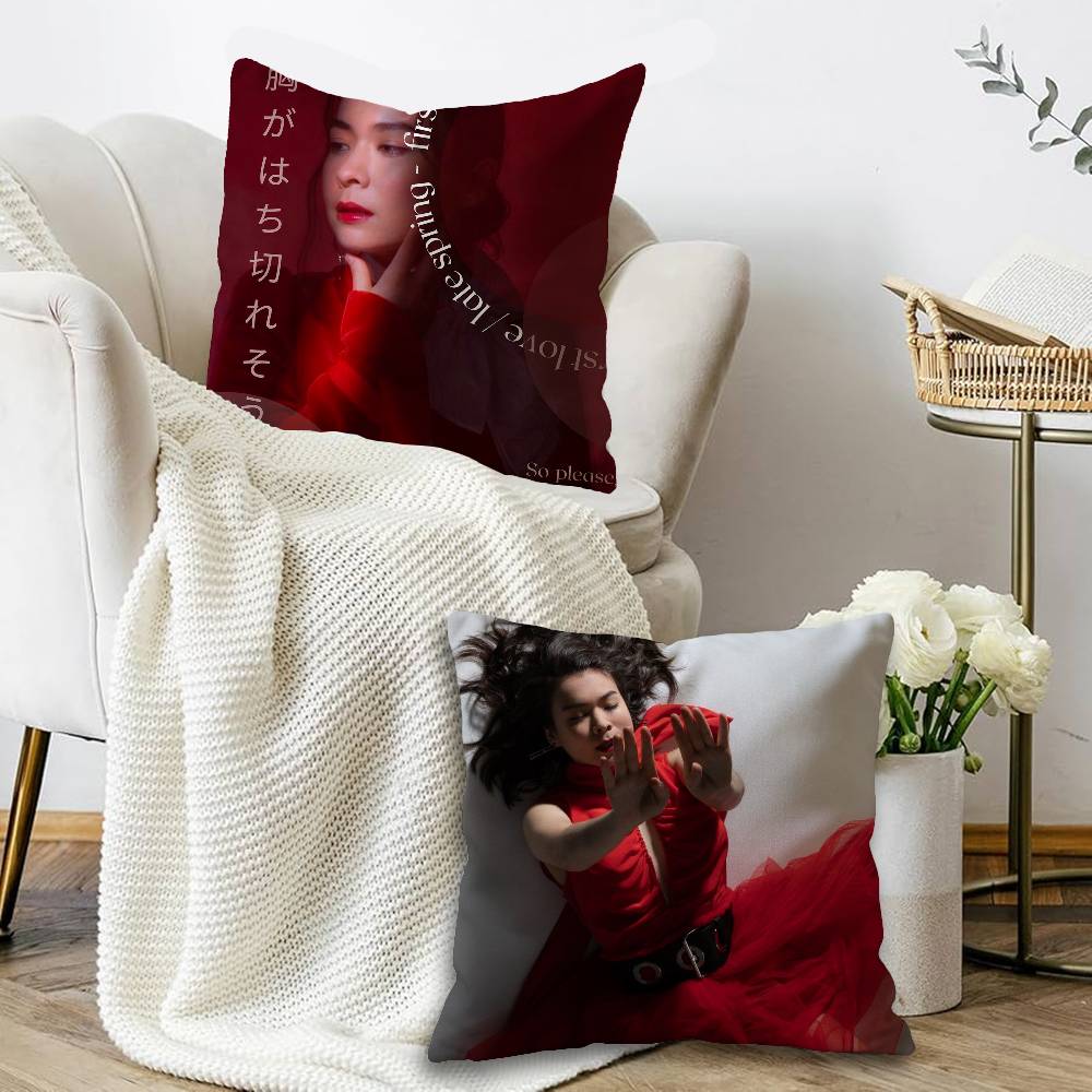 Singer Mitski First Love Tv Girl French Exit Pop Music Album Cushion Cover Decorative Pillow Sofa Home Decor case pillow cases