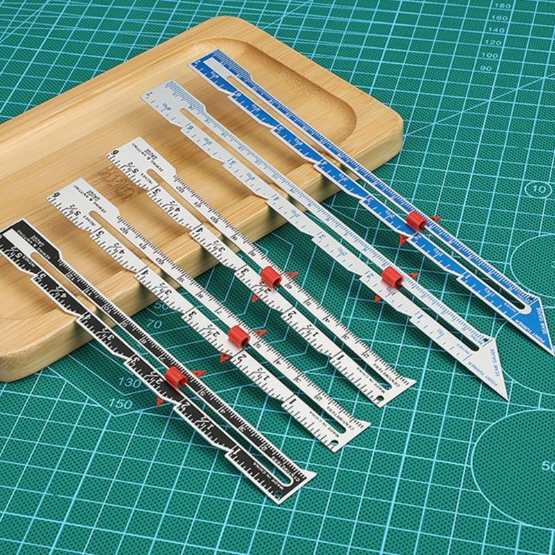 Sewing Measuring Tool Metal Marking Gauge Sewing Gauge Ruler Calliper Measurement Sewing Tool for Quilting Knitting