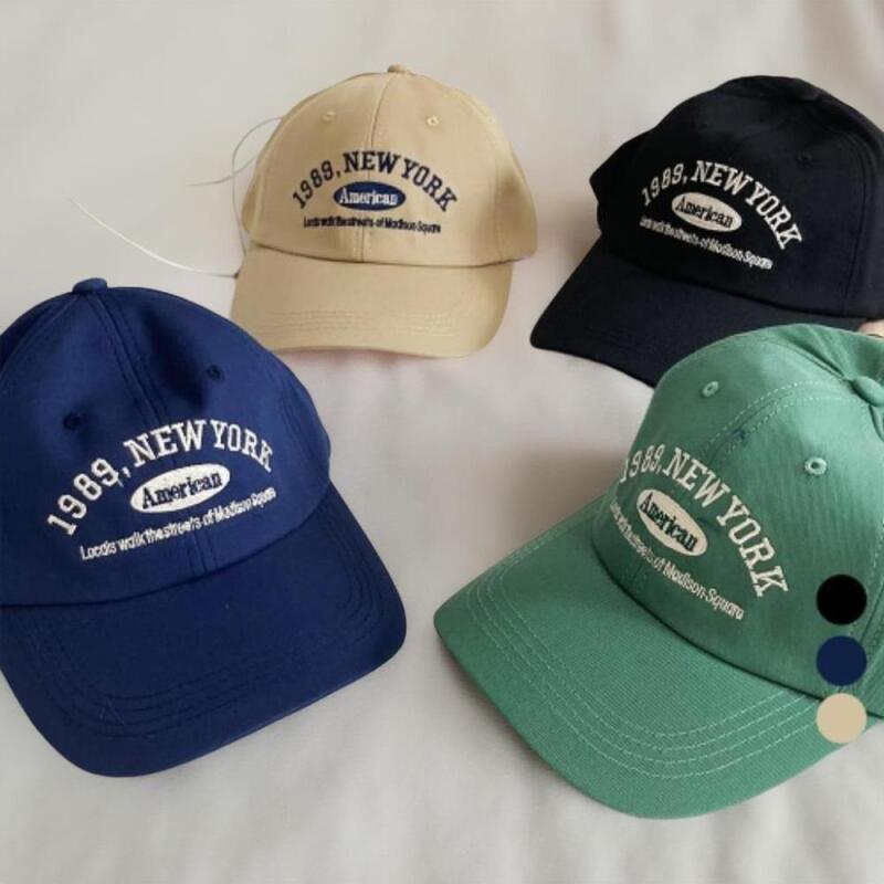 Damen Baseballkappe mit lässigem Schriftzug, schlichte Baseballkappe