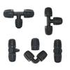 20mm Garden Pe Tube Connector Lock Nut 20 To 16 To 4/7mm Reducing Tee Barb Fitting Elbow End Plug Watering Hose Coupler