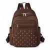 Large Capacity Fashion Solid Color Double Shoulder Bag Female Travel Leisure Backpack Student School Bag