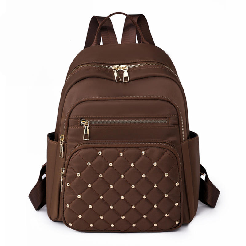 Large Capacity Fashion Solid Color Double Shoulder Bag Female Travel Leisure Backpack Student School Bag
