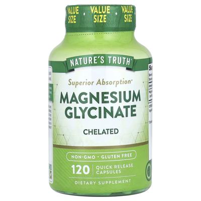 Magnesium Glycine, Chelated, 120 Rapid Release Capsules