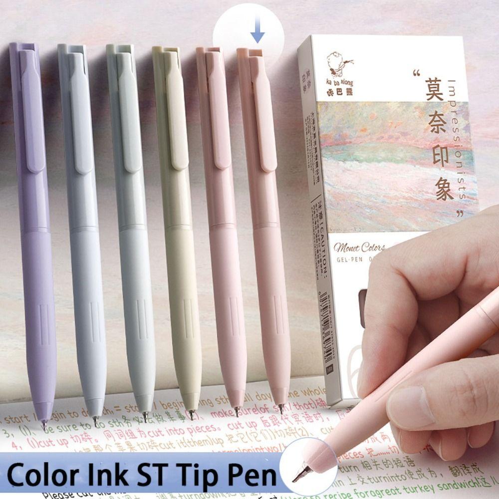 Morandi Color Neutral Pen Color Ink Signing Pen High Quality Gel Pen  Stationery