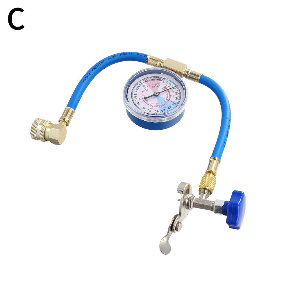 R134a Air Conditioning Freon Recharge Hose Gauge Set Automotive Conditioning Tools Air 1/2’’ Adapter Refill Gas Refrigerant