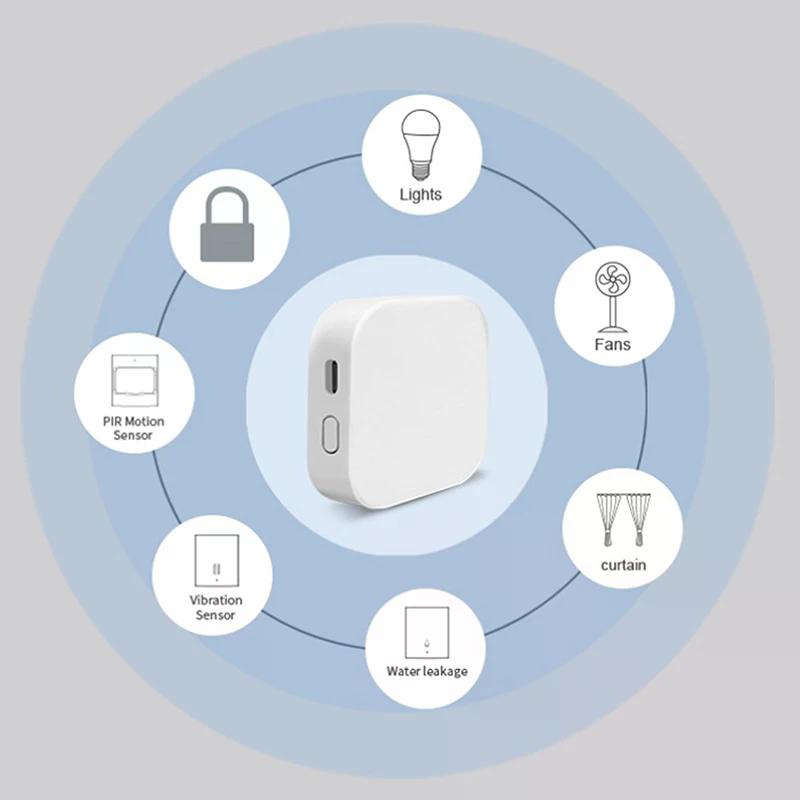 Wireless Smart Sensor Portable Tiny Temperature Humidity Monitor Compatible With Home Assistant