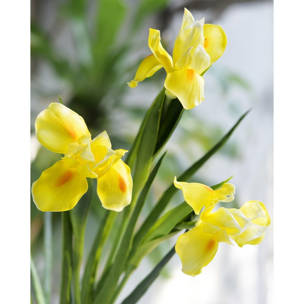 1 Stück, fühlt sich echt an, hochwertig, simulierte PU-Irisblume, Heimdekoration, Raumdekoration, Urlaubsdekoration, Partydekoration