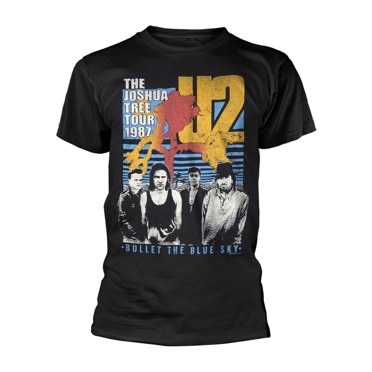 1987 U2 The Joshua Tree World Tour Live Bono Official Mens T-shirt L
