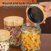 Stackable Glass Canister Set For Dry Foods Spices Grains And Pantry Organization 300ml 480ml