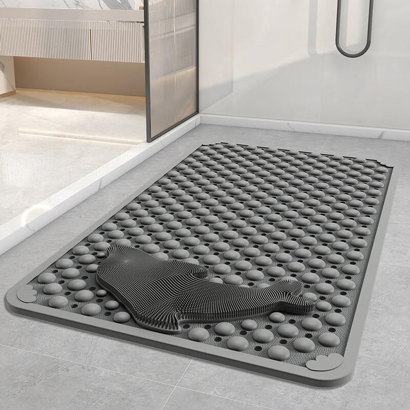 Huaxu Bathroom Non-Slip Mat, Shower Foot Pad, Anti-Fall Floor Mat for Bathroom, Large Massage Foot Pad for Elderly And Pregnant Wome