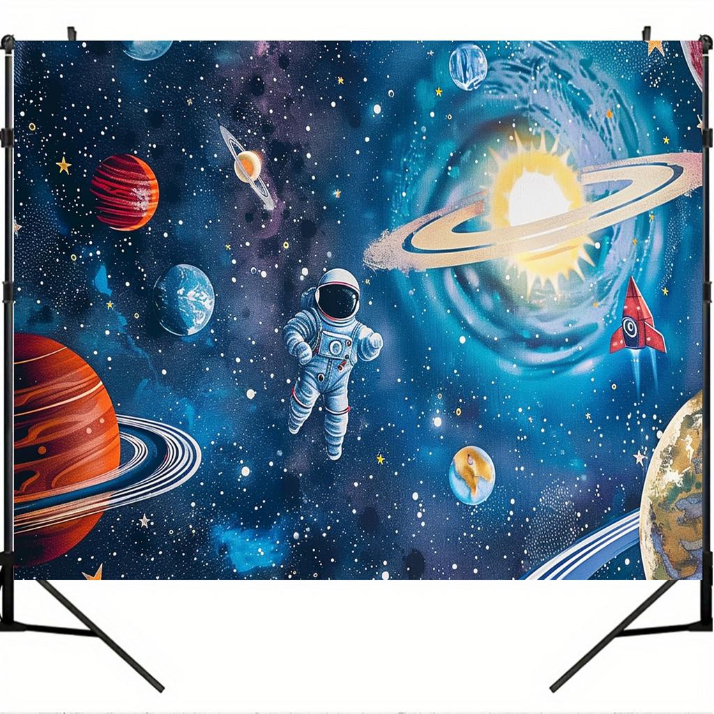 2D plane 1 item with space theme including rocket and astronaut Suitable for teenagers birthdays and anniversaries