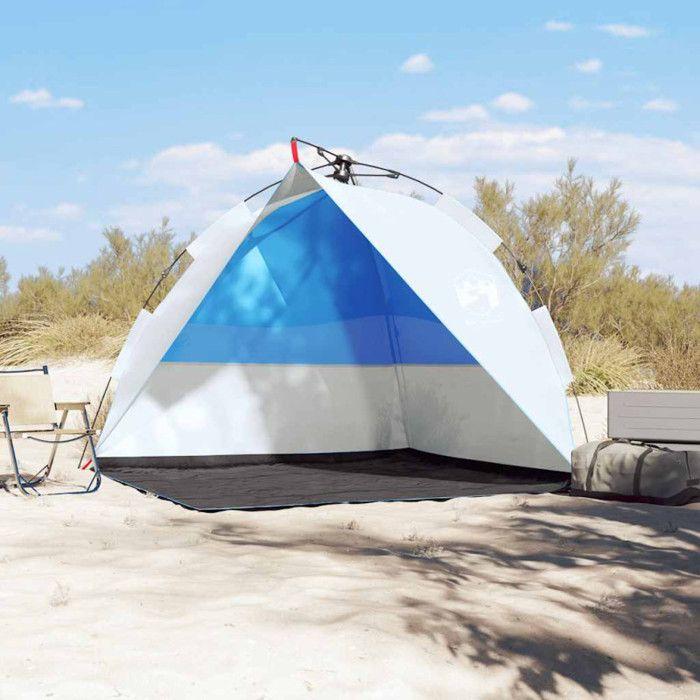 VidaXL Azure Blue Quick Release Waterproof Beach Tent, Tent, Garden Tent, Outdoor Shelter, Camping Tent, 4004152