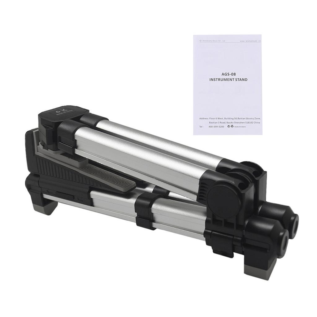 AROMA AGS 08 Folding Adjustable Universal String Instrument Guitar Stand Aluminum Alloy A Frame for Banjo Acoustic