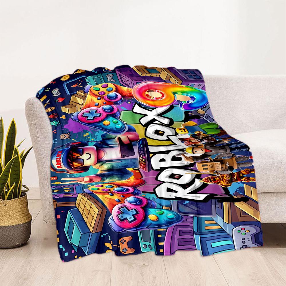 Roblox 257 Blanket Soft Warm Cozy Perfect for Office Office Chair Livingroom Four Seasons Universal Warmthful Decor Gift for Travel Home Birthdays