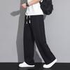 Tencel linen pants men's summer thin breathable straight quick-drying ice silk pants loose wide-leg sports casual pants
