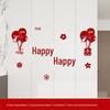 Wedding Room & Wardrobe Decor Set: Groom's Bedroom Double Happiness Stickers