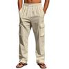 Nuovi Pantaloni da Lavoro Traspiranti a Sezione Sottile da Uomo per Tutte le Stagioni, Multi-tasche, Vestibilità Larga, Casual, alla Moda, Gamba Larga
