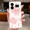 For Realme GT5 GT 5 240w Case Luxury Fashion Butterfly Flowers Clear Soft Silicone TPU Transparent Phone Case Back Cover Capas