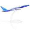 16cm 1/400 Scale Prototype B787 Diecast Metal Airplane Model Kit with Stand for Adult Aviation Souvenir Gift or Plane Toy