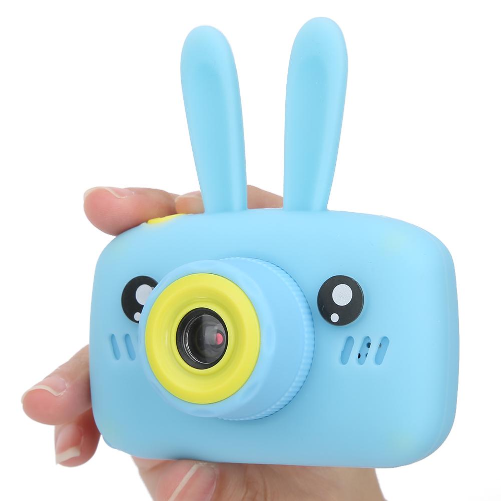 Children Camera Toy Baby Mini Cartoon Digital DV Photo Sticker Mode 1200mAh BatteryX500 Rabbit