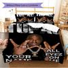 Name Custom Tupac Poster Pattern Bedding Set Quilt Cover Pillowcase Home Decor Gift (1 * Duvet Cover + 2 * Pillowcase, Without Core)