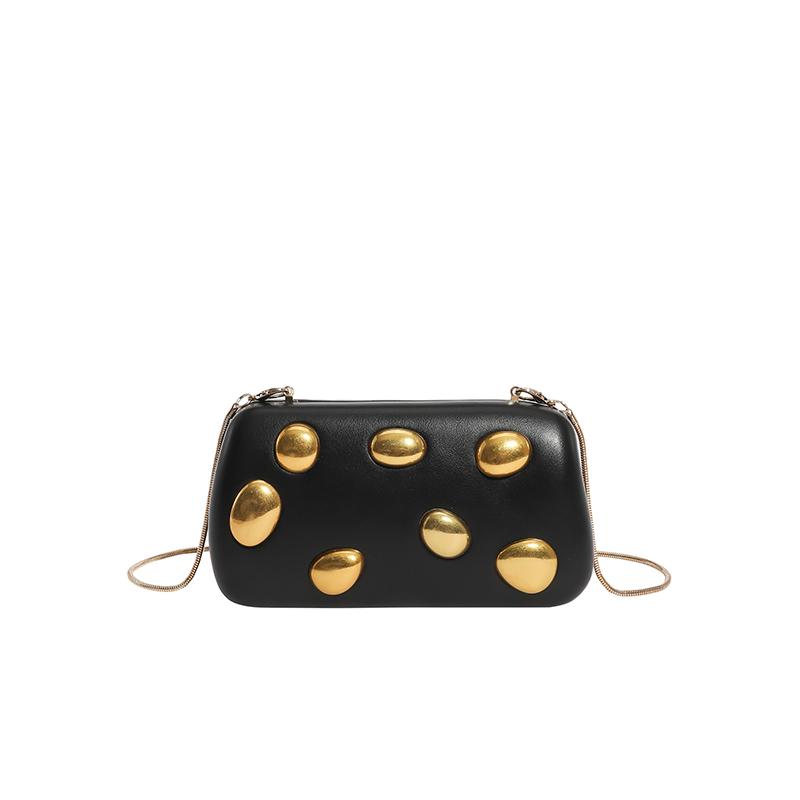 Summer PVC Solid Color Hasp CHAINS Crossbody Bags Design Sense Niche Women's Handbags High Quality Sweet Affordable Luxury Bags