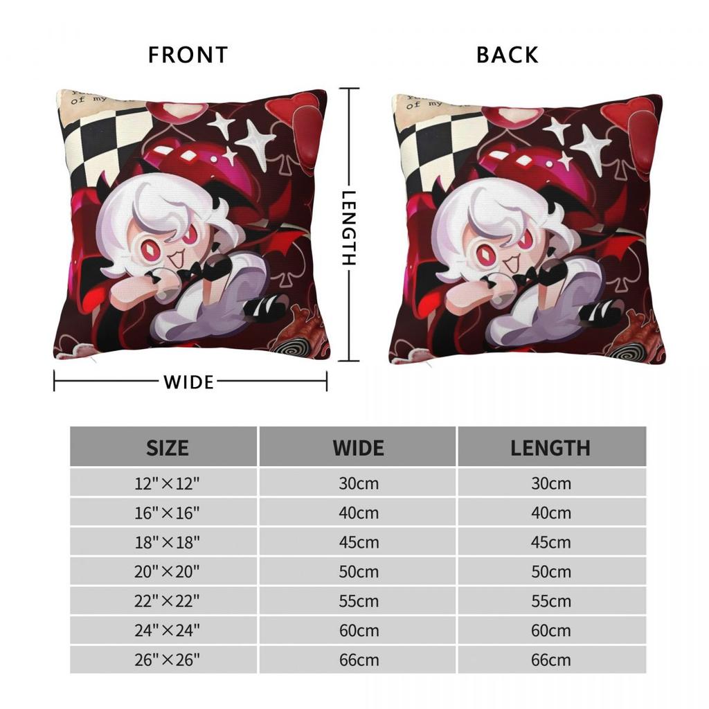 Cookie Run Kingdom Game Pillow Case Morden Pillow Cover Square Design Cushion Cover Pillowcases For Chair Sofa Home Decoration