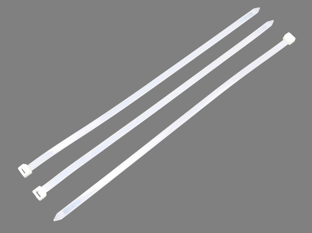 Opaski Kablowe, Opaska Kablowa, Opaski Zaciskowe, Tyrytytki, Trytytki, 12.0 X 750Mm 100 Szt W Worku Transparentne Odporne Na Uv, Teger