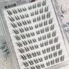 Fox Eye False Eyelashes Glue-free Natural Voluminous Fiber Lashes for Daily Hanfu Makeup