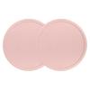2Pcs 10CM Silicone Coaster Heat-resistant Non-slip Raised Edge Spill-proof Countertop Round Drink Coffee Tea Cup Holder Kitchen Supplies