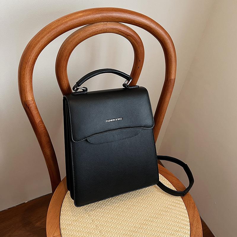 

Новая модная трендовая однотонная женская сумка большой вместимости, нишевая сумка через плечо, мессенджер